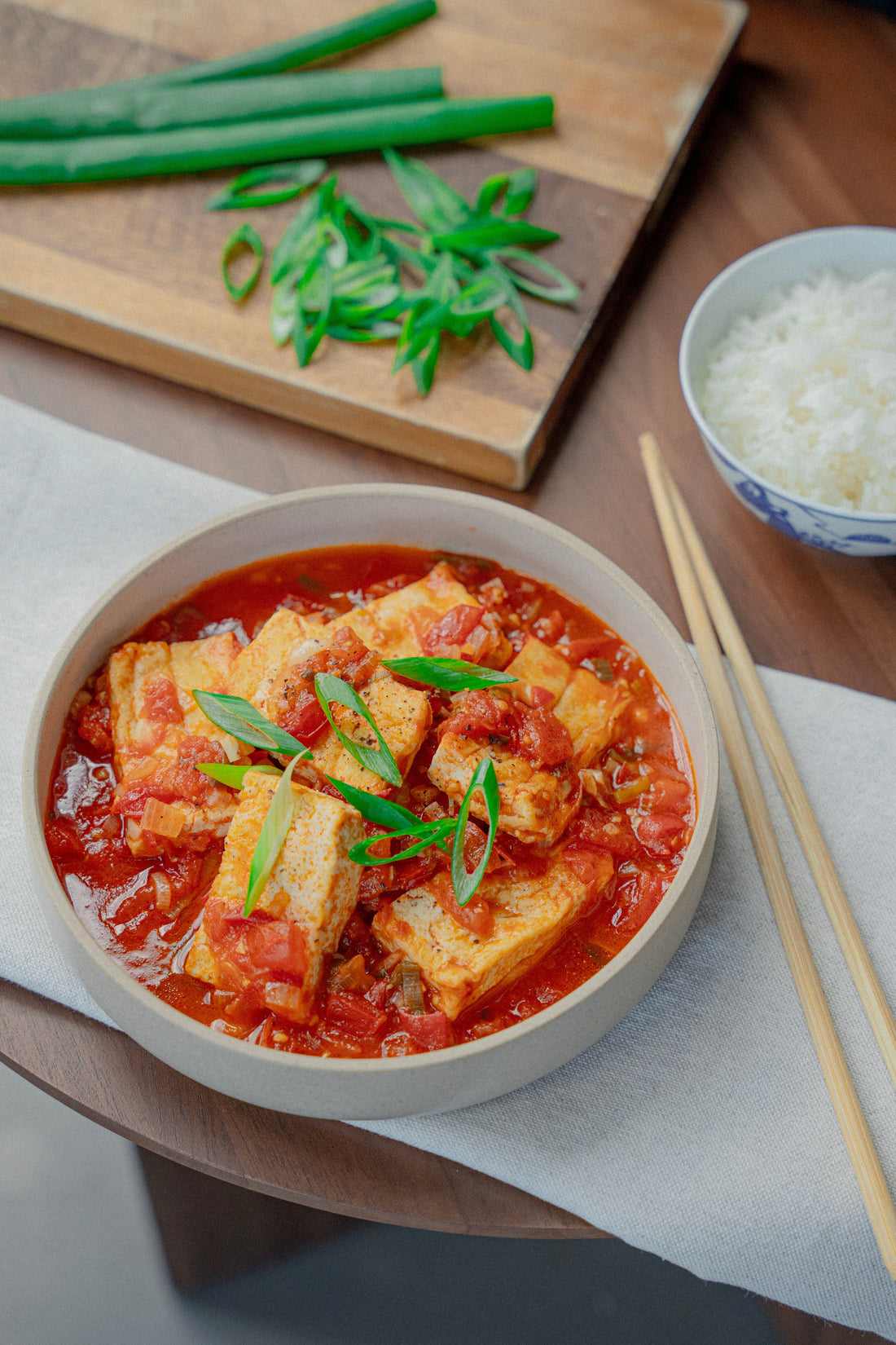 Gebakken-tofu-in-tomatensaus Phans