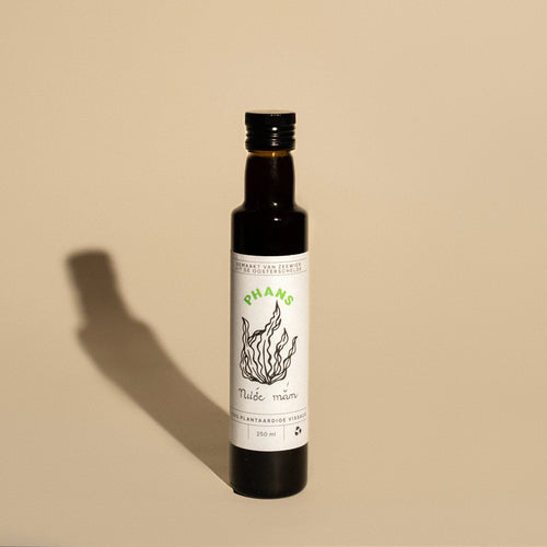 Phans saus vietnamese vissausdressing plantaardig vissaus zeewier oosterschelde  duurzaam planbased fish sauce seaweed kombu wakame